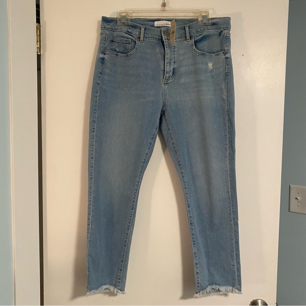 NWT Loft Made and Loved Women's 30/10p Blue Jeans Modern Skinny Crop Pants NEW